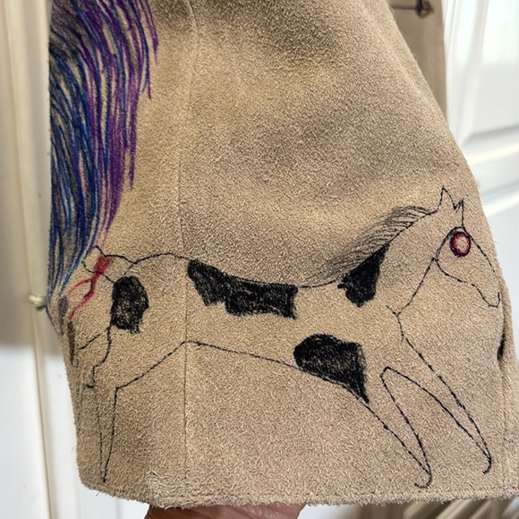 OOAK Custom suede vest M - Picture 5 of 7